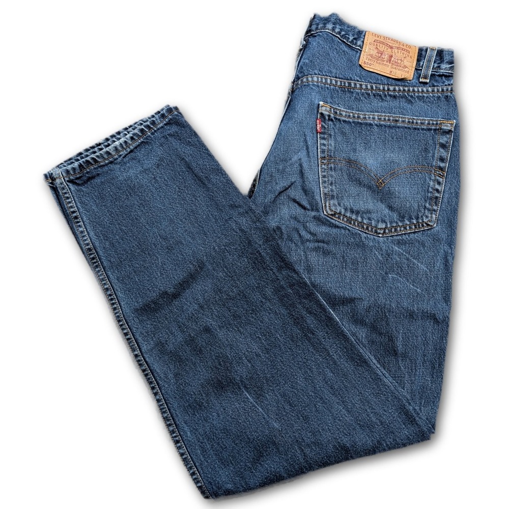 Levi's 550 Mens Jeans Blue 38x34 Relaxed VTG Denim 1990s